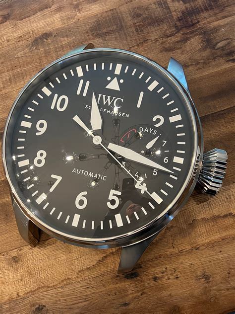 iwc big pilot wall clock|iwc big pilot's watch.